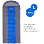 Sac de Couchage Léger 4 Saisons – Coton Chaud – Camping, Randonnée, Voyage – Bleu, Vert, Orange