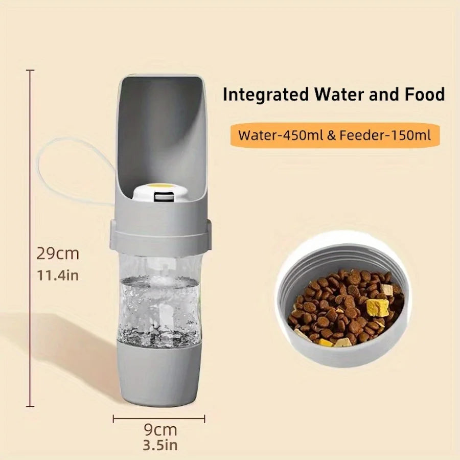 Gourde Portable pour Chien – Distributeur d'Eau Ergonomique pour Balade, Randonnée et Voyage