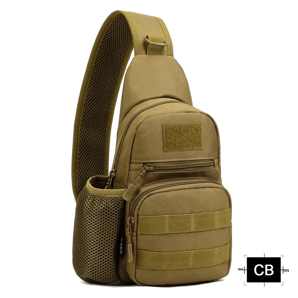 Sac Tactique Bandoulière – Sac de Poitrine Imperméable pour Camping, Randonnée, Cyclisme et Voyage