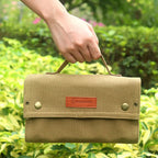 Kosibate Trousse à Condiments Portable pour Camping, Pique-nique et Barbecue – Rangement Flacons d'Épices (Sac Uniquement)