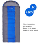 Sac de Couchage Léger 4 Saisons – Coton Chaud – Camping, Randonnée, Voyage – Bleu, Vert, Orange