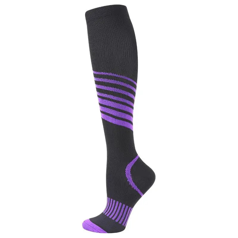 Chaussettes de Compression pour Course à Pied, Cyclisme, Football, Varices, 20-30mmhg