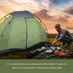 Tente Dôme 2 Personnes Imperméable  Ultra-Légère, Résistante au Vent, Portable, Randonnée & Camping