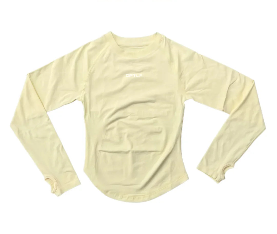 Haut de yoga sans coutures à manches longues pour femmes, t-shirt de compression amincissant, séchage rapide, respirant, élastique, pour la salle de sport, la course et l'entraînement