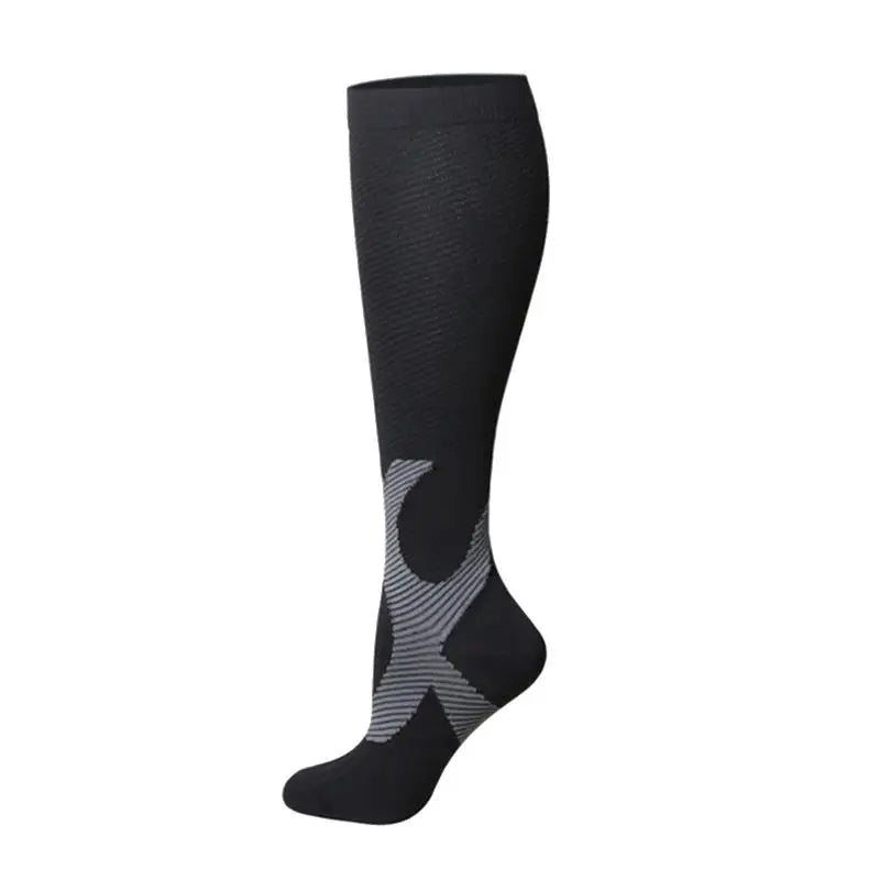 Chaussettes de Compression pour Course à Pied, Cyclisme, Football, Varices, 20-30mmhg