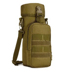 Poche Porte-Gourde Tactique MOLLE Camouflage – Nylon 900D Imperméable, Camping, Randonnée, Chasse