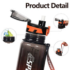 Gourde de Sport 1L avec Paille – Plein Air, Fitness