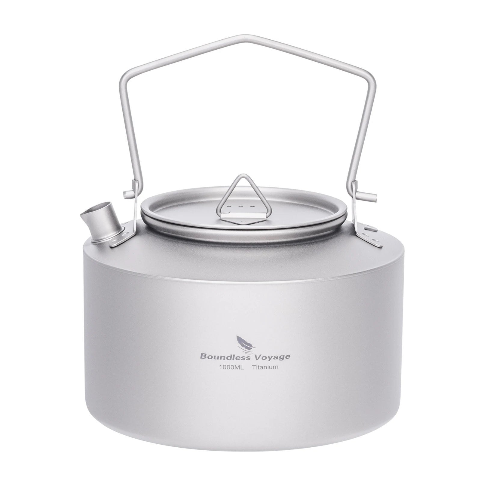 Bouilloire en Titane 1000ml – Théière Légère à Chauffe Rapide pour Randonnée, Pique-nique & Voyage