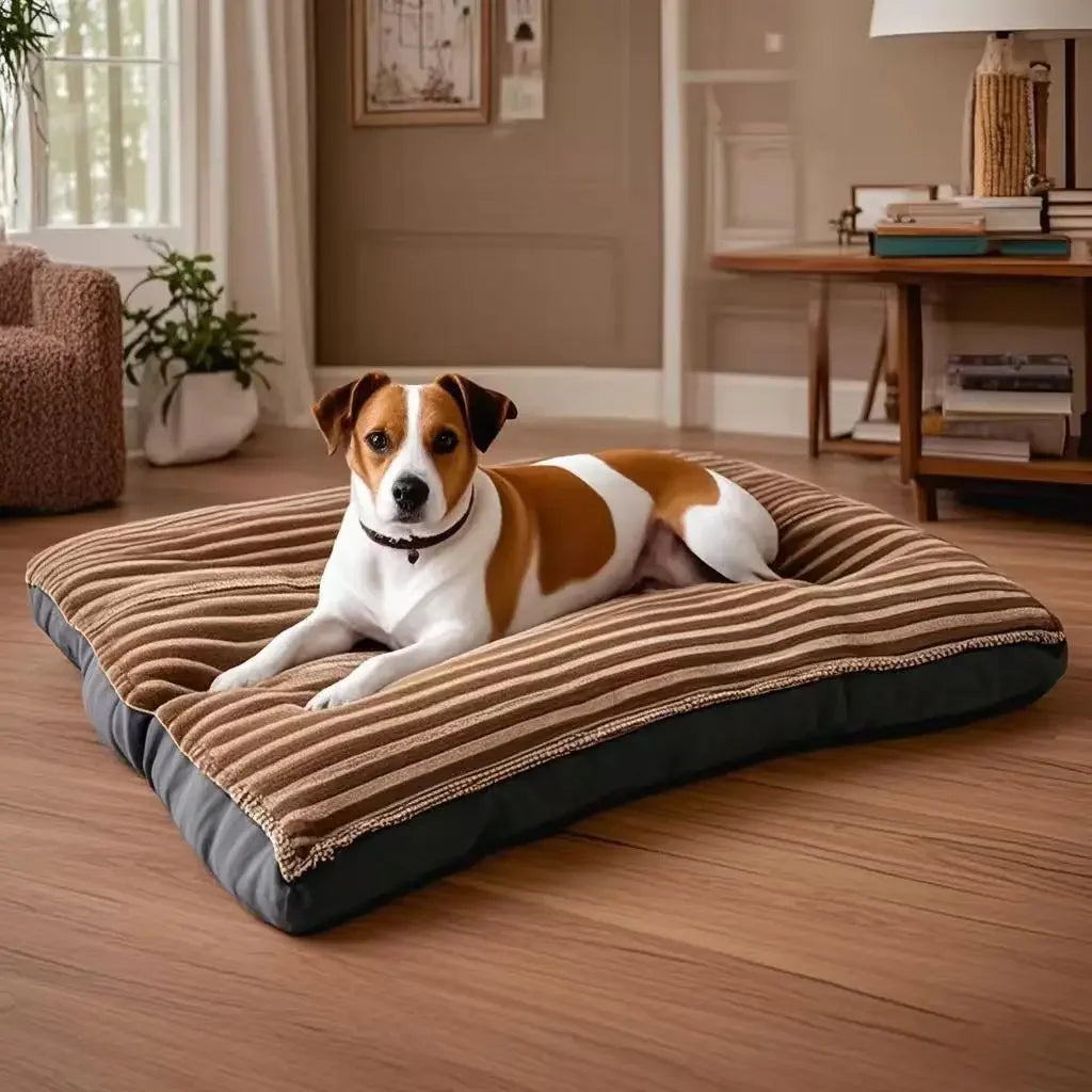 Tapis Canapé Velours Côtelé pour Grand Chien – Épais, Ultra-Doux, Lavable, Taille XL à XXXL