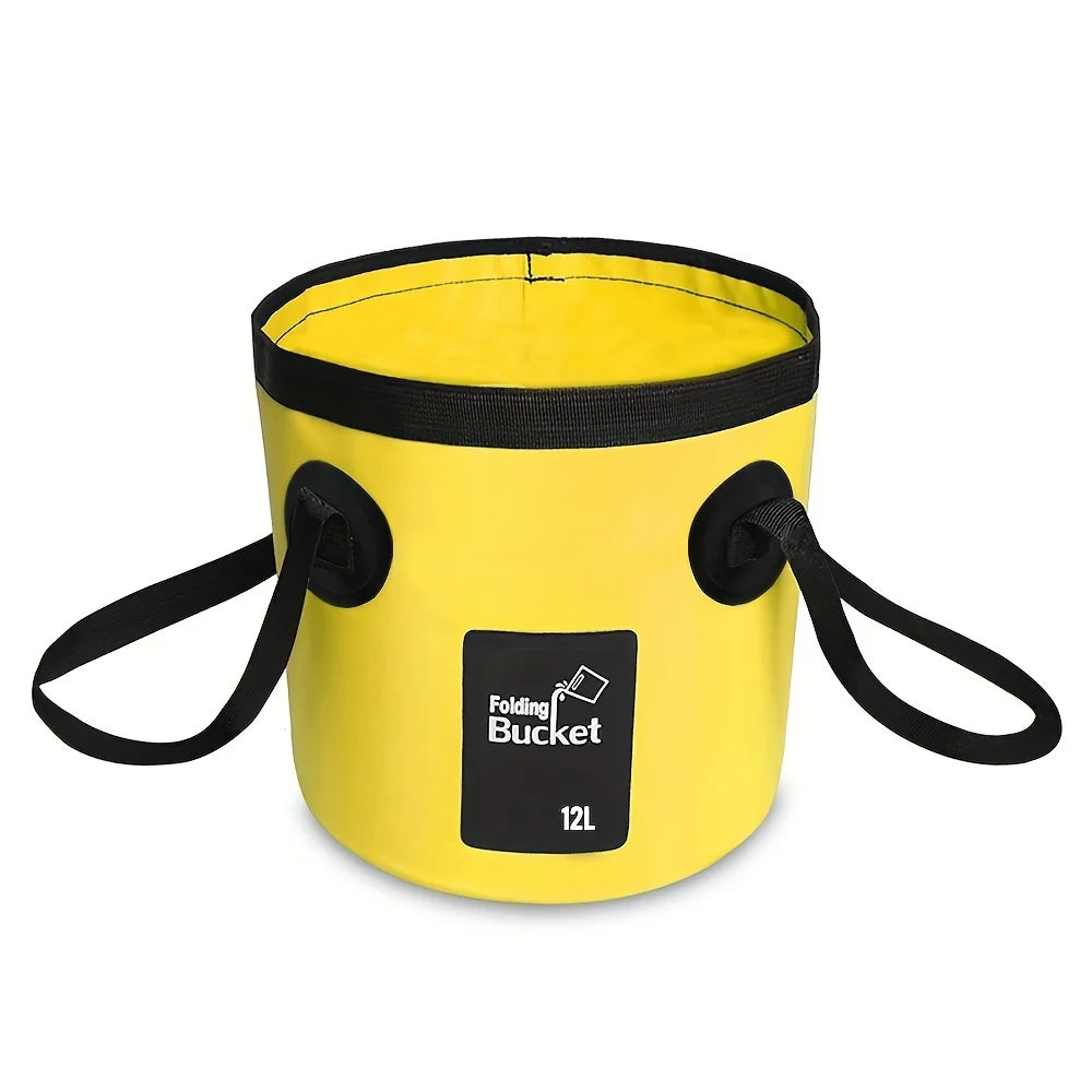 Seau Pliable Ultra-Léger 12L – Camping, Randonnée, Pêche, Lavage – Compact et Polyvalent