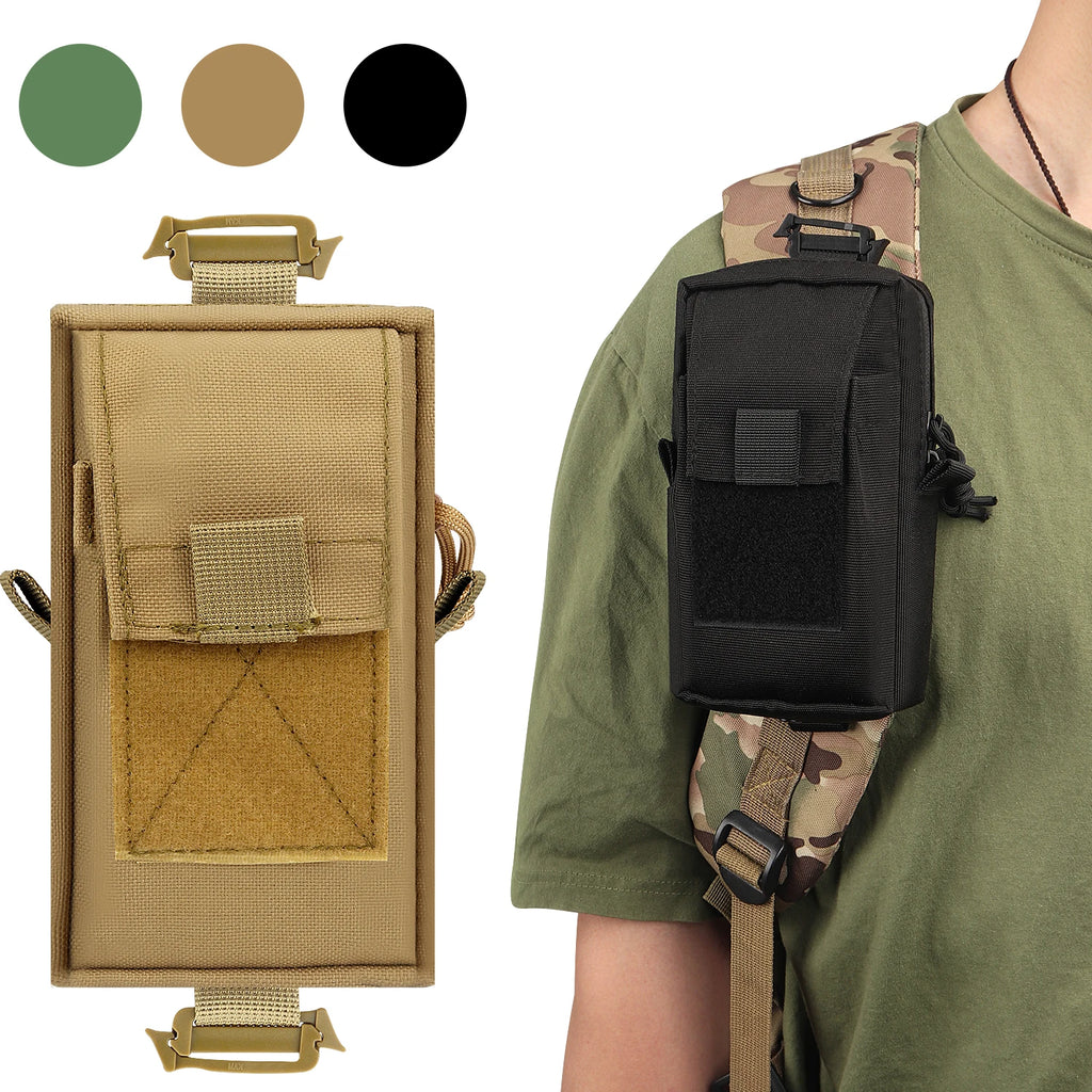 Kosibate Pochette Tactique Molle – Étui Téléphone EDC, Sac Bandoulière Sport Escalade & Chasse