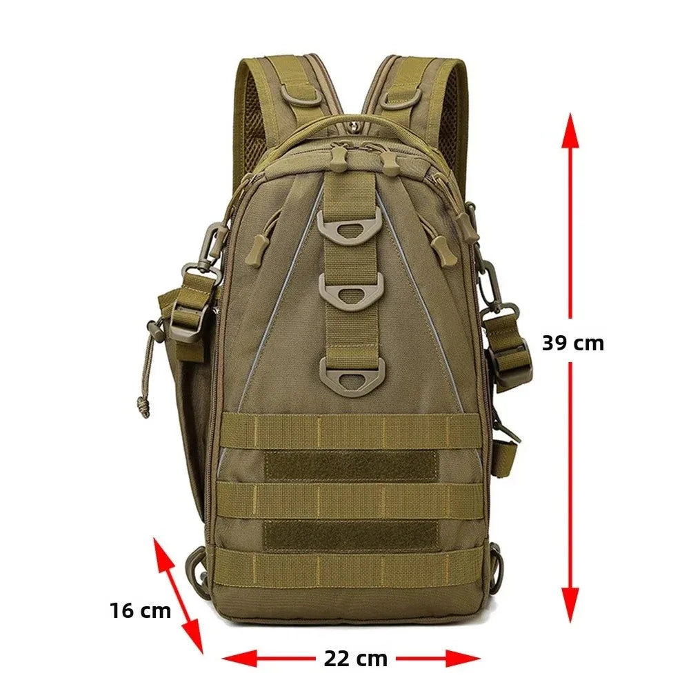 Sac de Pêche Multifonction – Sac à Dos Imperméable Tactique pour Randonnée, Cyclisme et Voyage
