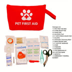 Kit de Premiers Secours pour Animaux 58 Pièces – Trousse de Voyage Imperméable Oxford 1680D pour Chiens & Chats, Camping & Randonnée