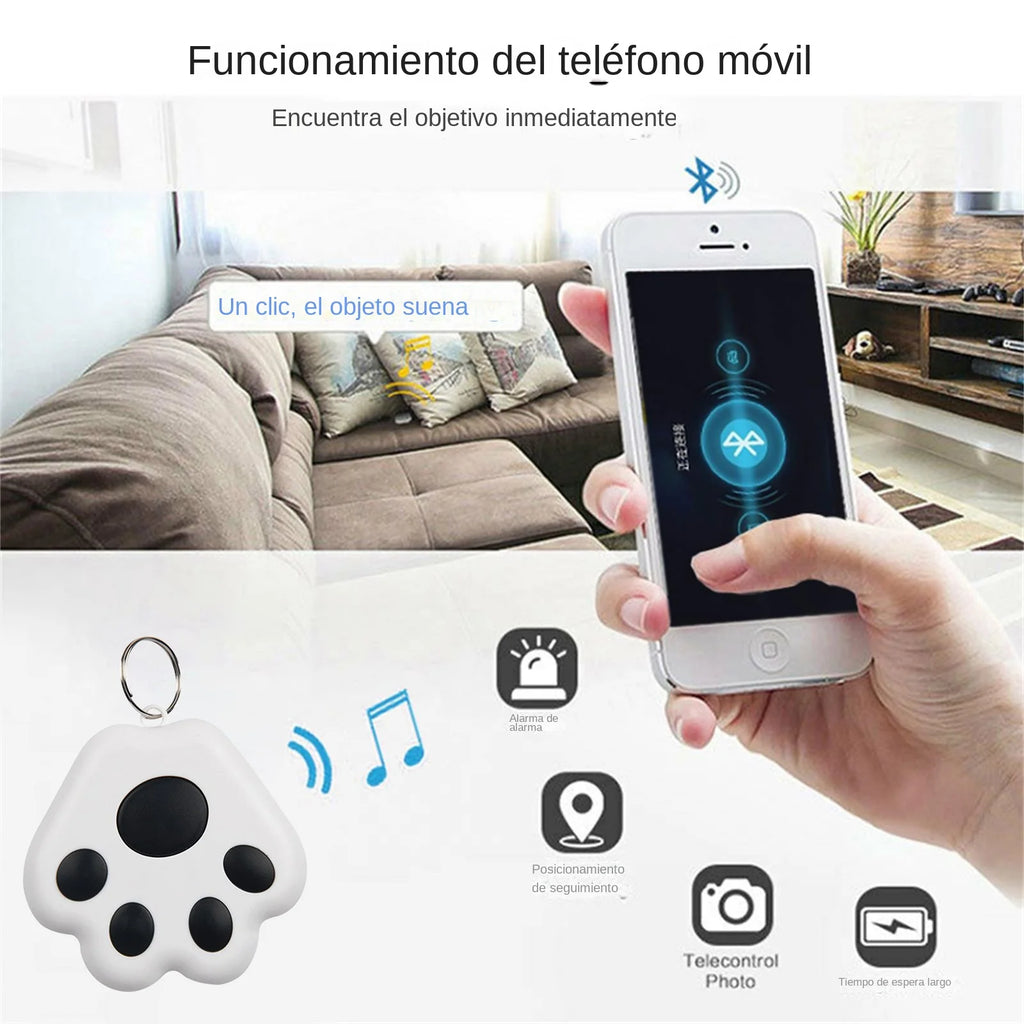 Mini Traceur GPS Bluetooth en Forme de Patte pour Animaux