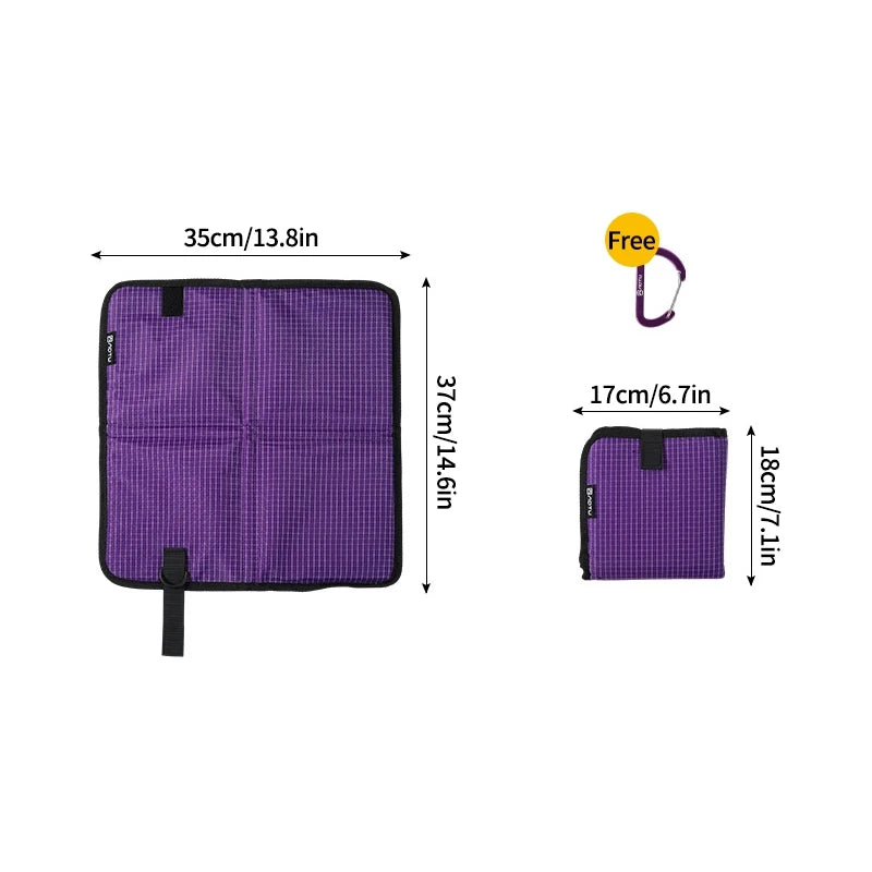 Tapis de Camping Pliable Imperméable en Tissu Oxford – Coussin de Siège Anti-Humidité pour Randonnée, Plage et Voyage