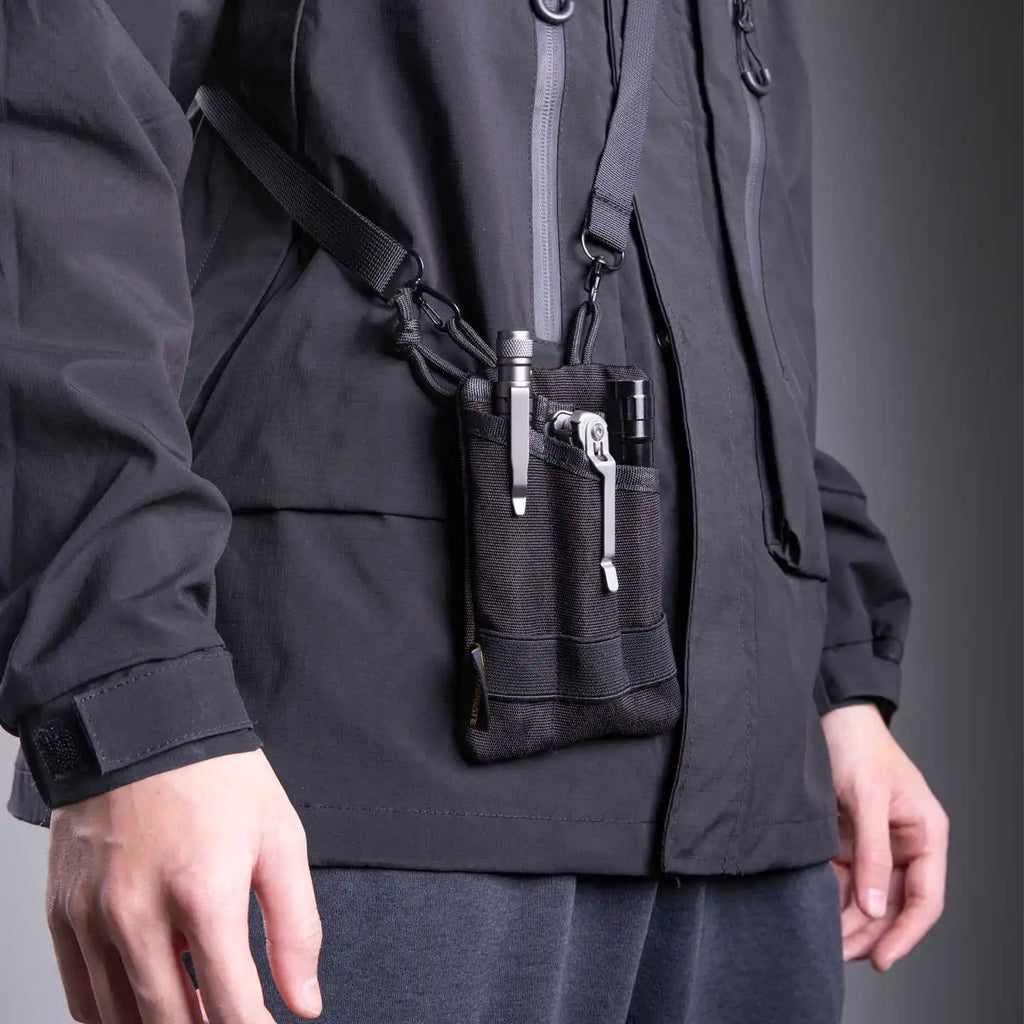 Kosibate Pochette Tactique EDC Molle – Mini Portefeuille, Porte-Clés, Ceinture, Camping, Randonnée & Chasse