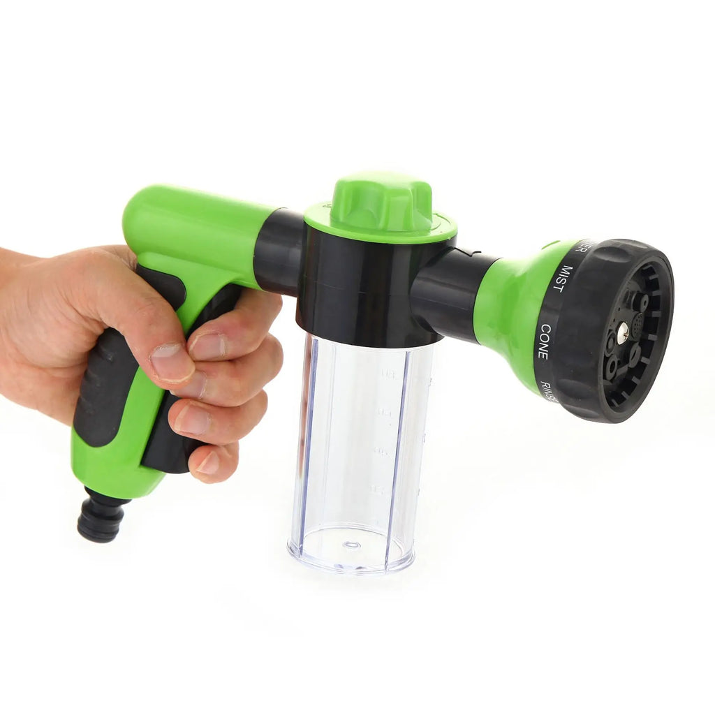 Pistolet Douche 8-en-1 pour Chien et Chat – Haute Pression, Mousse, Tuyau & Buse – Lavage Animal, Jardin, Voiture