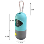Distributeur de Sacs à Déjections avec Lumière LED – Sacs Biodégradables, Portable, Accessoire Chien & Chat
