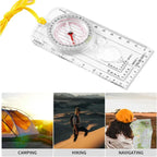 Règle Boussole Militaire Multifonction – Orientation, Carte, Survie – Randonnée, Camping, Chasse