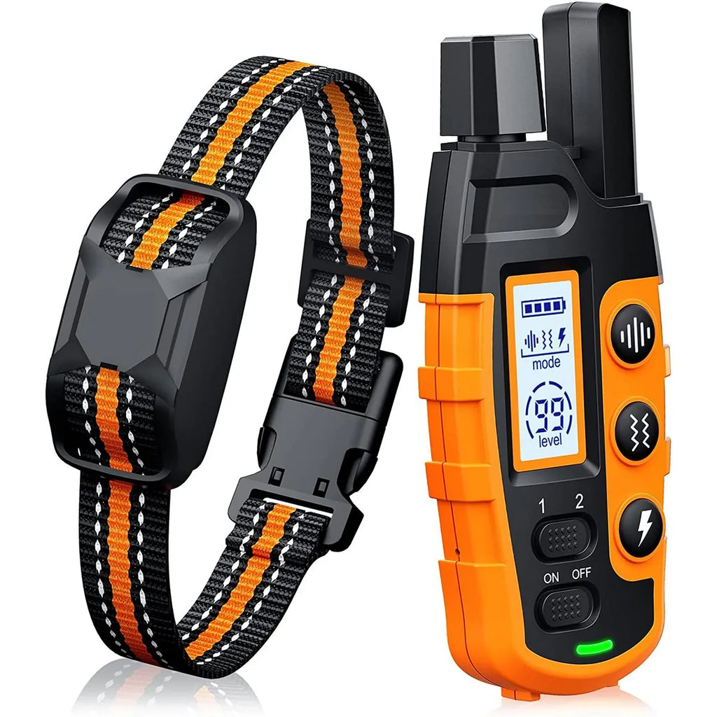 Collier de Dressage pour Chien 1000m – Télécommande, Rechargeable, Étanche, Bip/Vibration/Choc, Haute Qualité