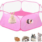 Cage Portable Transparente pour Petits Animaux – Tente Pliable pour Chien, Hamster, Lapin et Cochon d'Inde