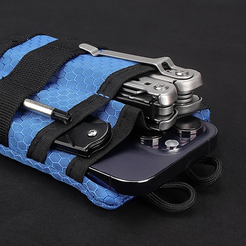Mini Pochette EDC Multifonction – Sac de Rangement, Porte-Clés, Carte, Outil Tactique Outdoor & Chasse