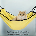 Hamac pour Chat Anti-Humidité – Lit Suspendu Toutes Saisons, Crochets Faciles à Installer, Pour Petits Animaux