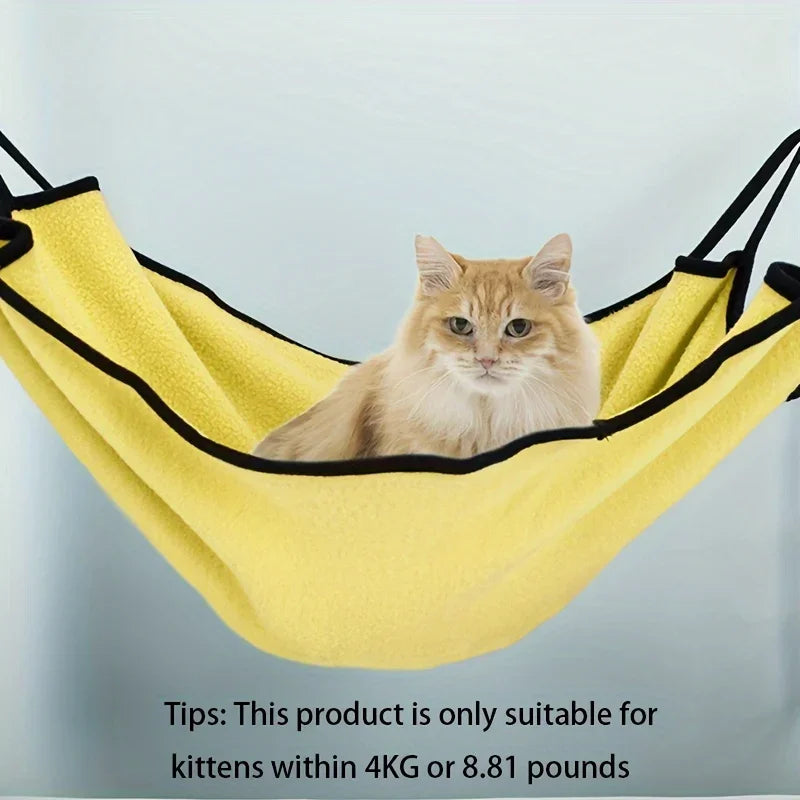 Hamac pour Chat Anti-Humidité – Lit Suspendu Toutes Saisons, Crochets Faciles à Installer, Pour Petits Animaux