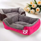 Panier Chien Respirant en Coton Doux, Nid pour Chat, Lit Chaud pour Petits et Moyens Chiens