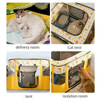 Maison pour Chat Pliable – Tente Cosy pour Chaton, Chien et Chat avec Coussin – Niche d'Accouchement et Lit Confortable