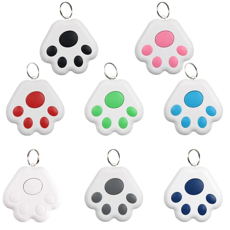 Mini Traceur GPS Bluetooth en Forme de Patte pour Animaux