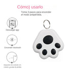 Mini Traceur GPS Bluetooth en Forme de Patte pour Animaux