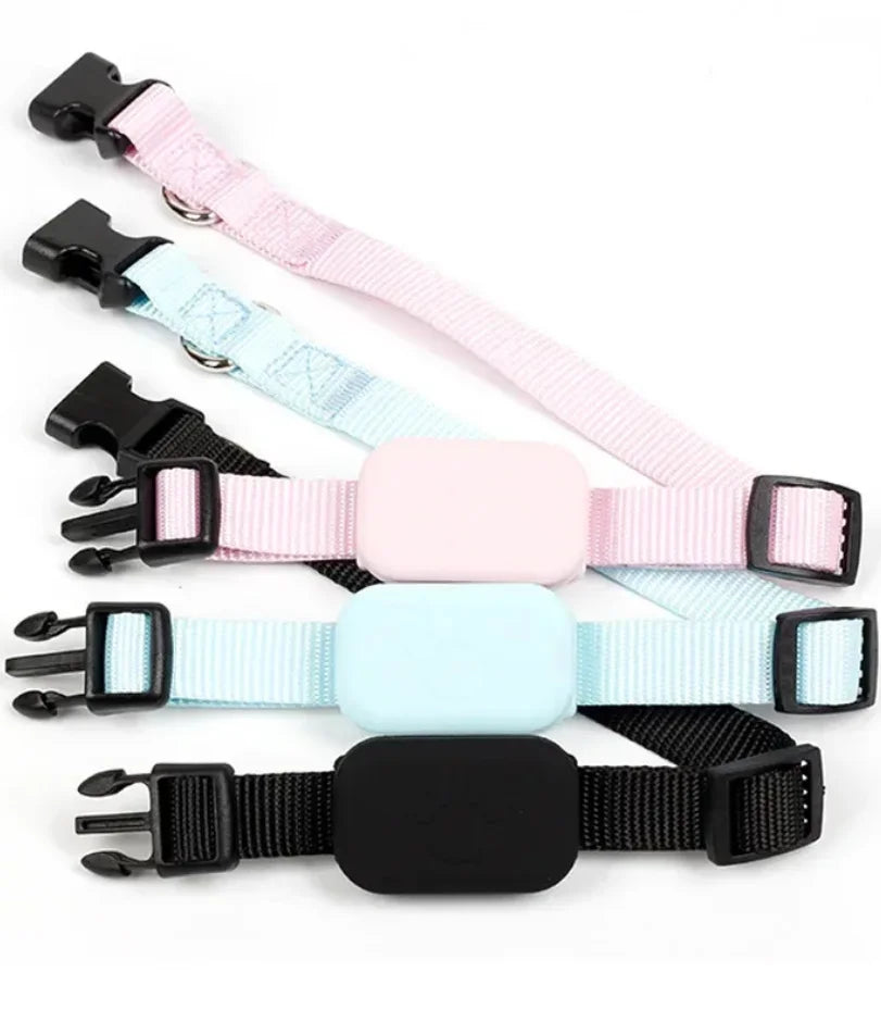 Collier Traceur GPS Bluetooth pour Animal – Mini Tracker Anti-Perte pour Chat et Chiot, Localisation Mondiale à Distance