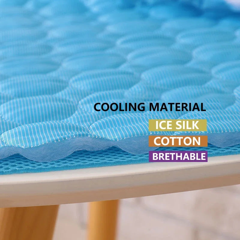 Tapis Rafraîchissant Été pour Chat et Chiot – Couverture Respirante en Maille pour Animaux, Chaton, Lit et Accessoires