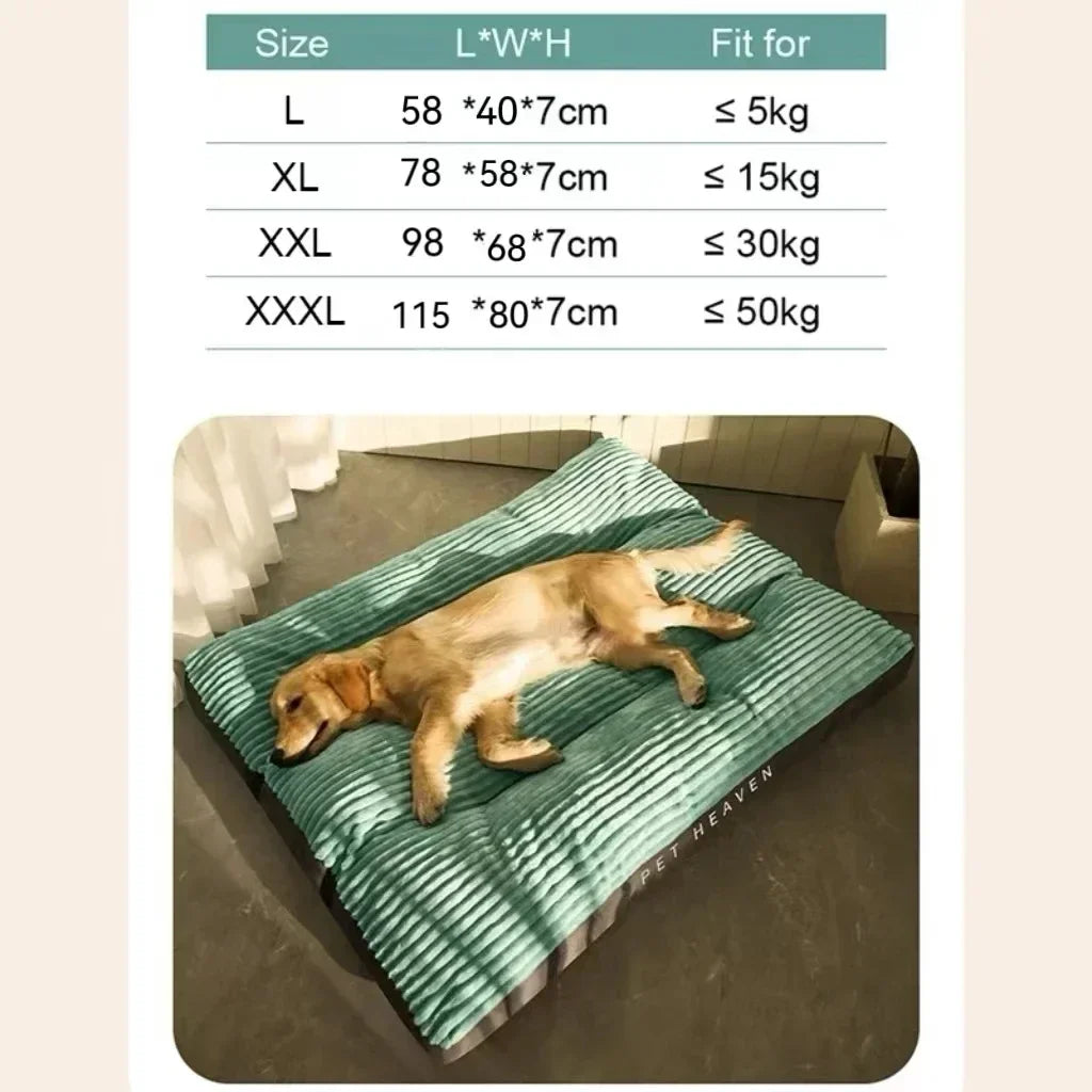 Tapis Canapé Velours Côtelé pour Grand Chien – Épais, Ultra-Doux, Lavable, Taille XL à XXXL