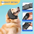 Cagoule de Toilettage pour Chien – Bonnet Calmant, Protège-Oreilles Anti-Griffures & Réduction du Bruit – Bain & Séchage