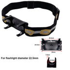 Bandeau Frontal Réglable – Support Élastique pour Lampe de Poche LED, Torche & Lampe Frontale