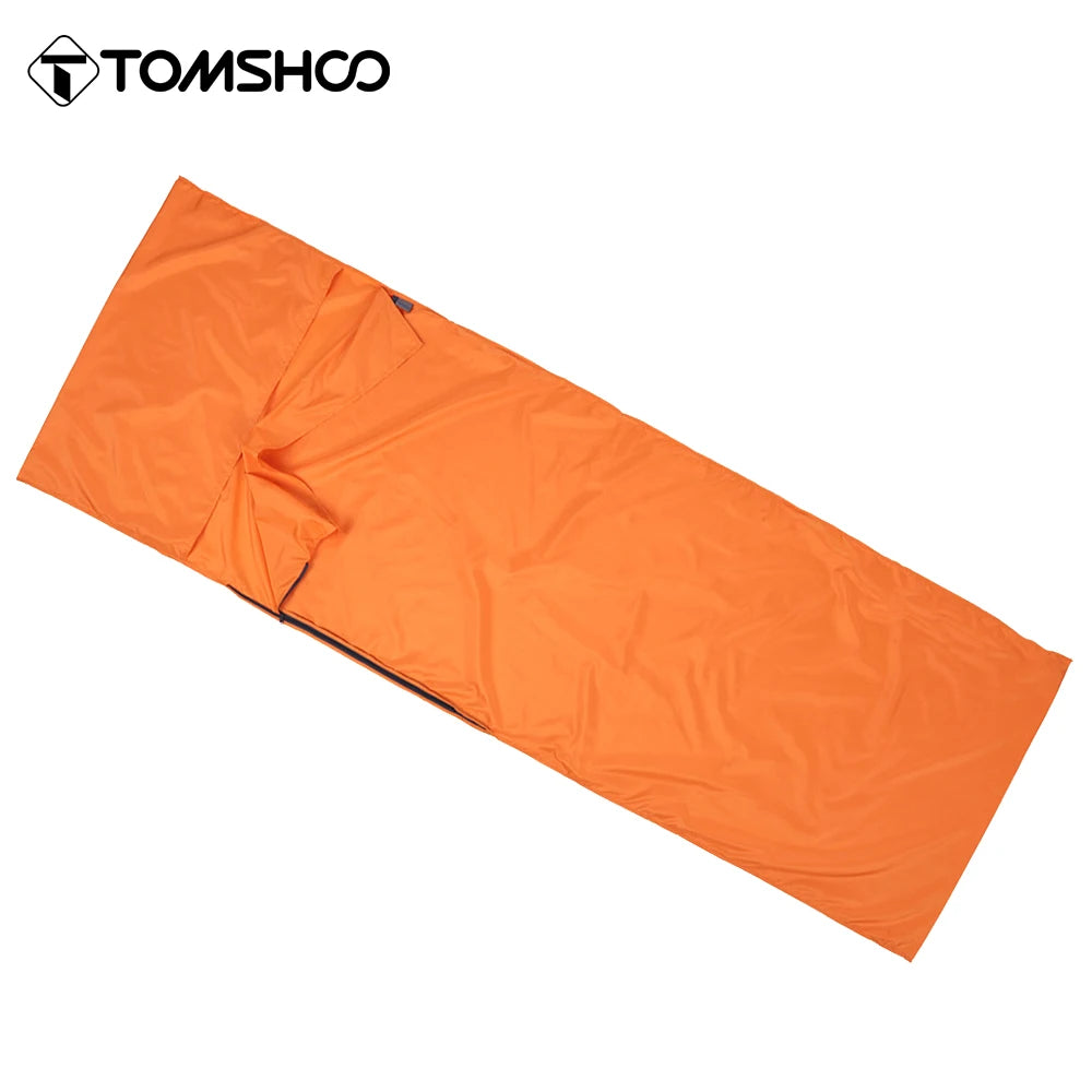 TOMSHOO Doublure de Sac de Couchage Portable 70x210cm – Polyester Pongee avec Taie d'Oreiller Intégrée