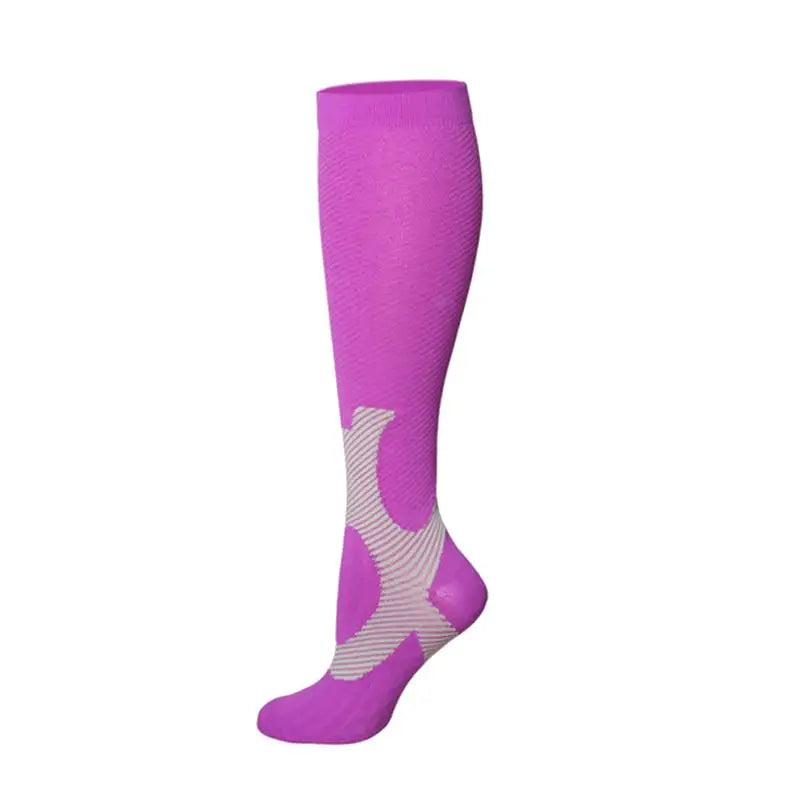 Chaussettes de Compression pour Course à Pied, Cyclisme, Football, Varices, 20-30mmhg