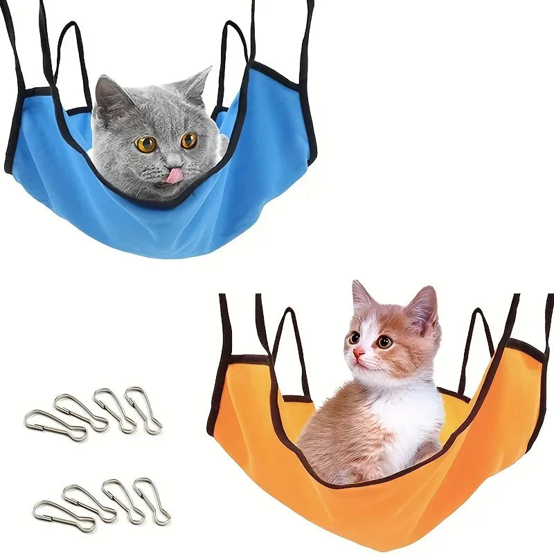 Hamac pour Chat Anti-Humidité – Lit Suspendu Toutes Saisons, Crochets Faciles à Installer, Pour Petits Animaux