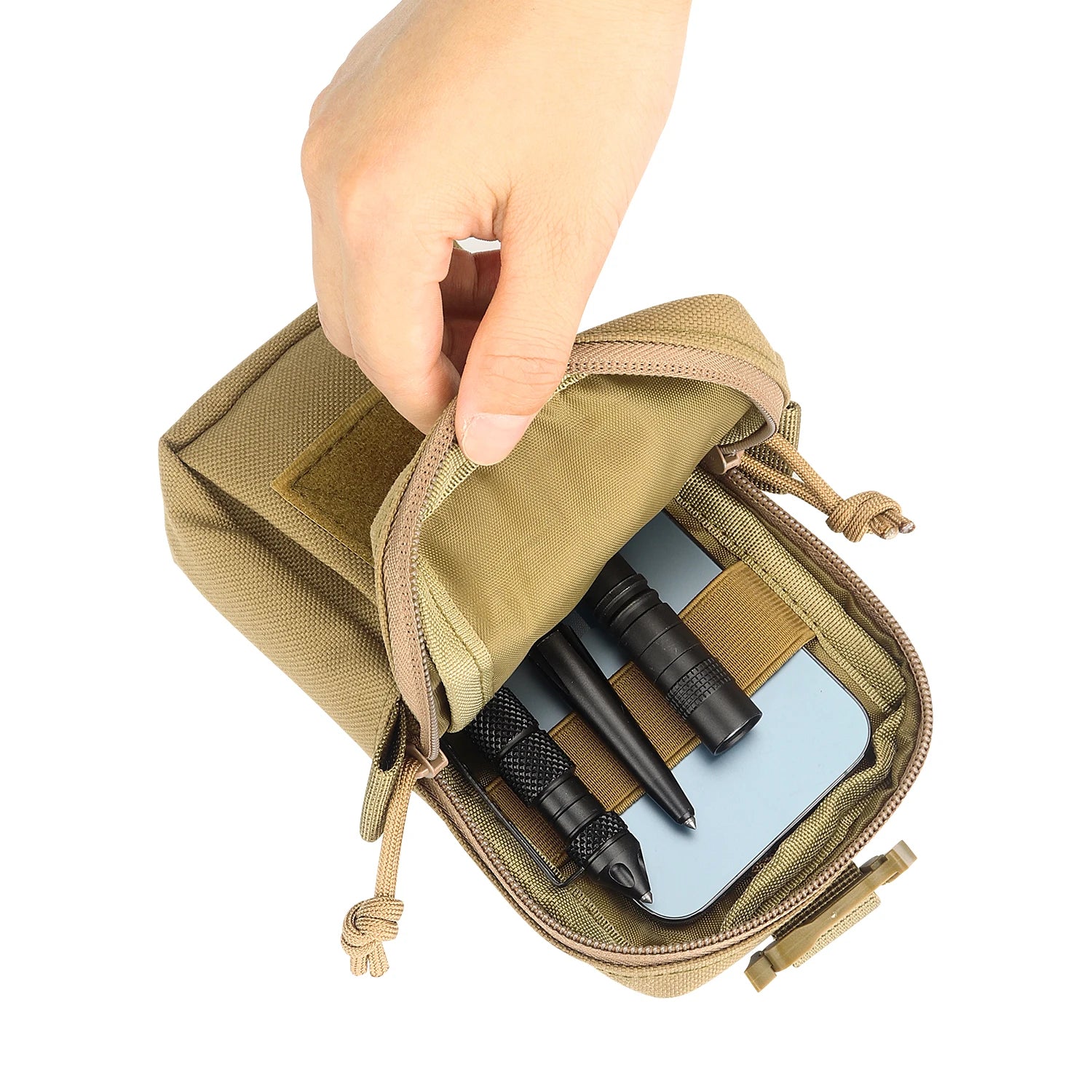 Kosibate Pochette Tactique Molle – Étui Téléphone EDC, Sac Bandoulière Sport Escalade & Chasse