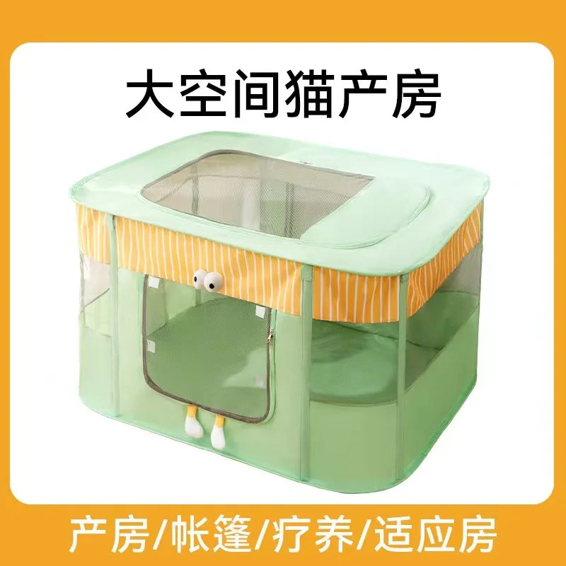 Maison pour Chat Pliable – Tente Cosy pour Chaton, Chien et Chat avec Coussin – Niche d'Accouchement et Lit Confortable