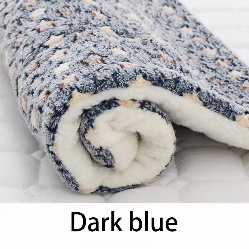 Tapis de Couchage pour Chat et Chien – Couverture Polaire Douce, Chaude, Lavable, Motif Ourson