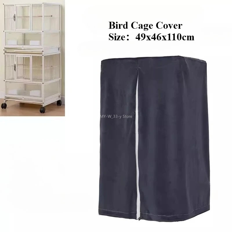 Housse de Cage à Oiseaux Respirante Anti-Éclaboussures – Pare-Soleil pour Perroquet, Protection Cage