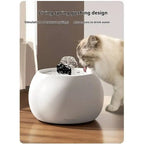 Fontaine à Eau Céramique pour Chat – Pompe Silencieuse 1L/1,5L