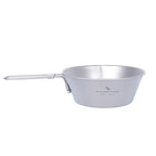 Bol en Titane avec Poignée Pliante  Bol à Riz Portable pour Camping & Pique-nique  300ml & 450ml