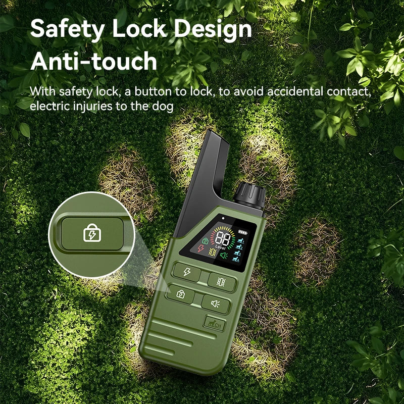 ROJECO Collier de Dressage Électrique pour Chien – IPX7 Étanche, Télécommande 300m, Rechargeable, Anti-Aboiement