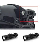 Lampe Tactique pour Casque FAST – Stroboscope/Lumière Constante, Zoom Télescopique, Survie & Sécurité, Éclairage Portable Outdoor Chasse