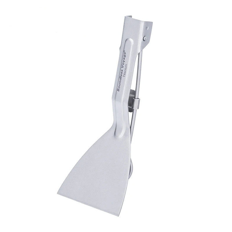 Spatule en Titane – Pelle à Crêpes Pliable pour Barbecue & Camping
