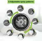 Pistolet Douche 8-en-1 pour Chien et Chat – Haute Pression, Mousse, Tuyau & Buse – Lavage Animal, Jardin, Voiture